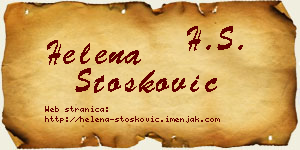 Helena Stošković vizit kartica